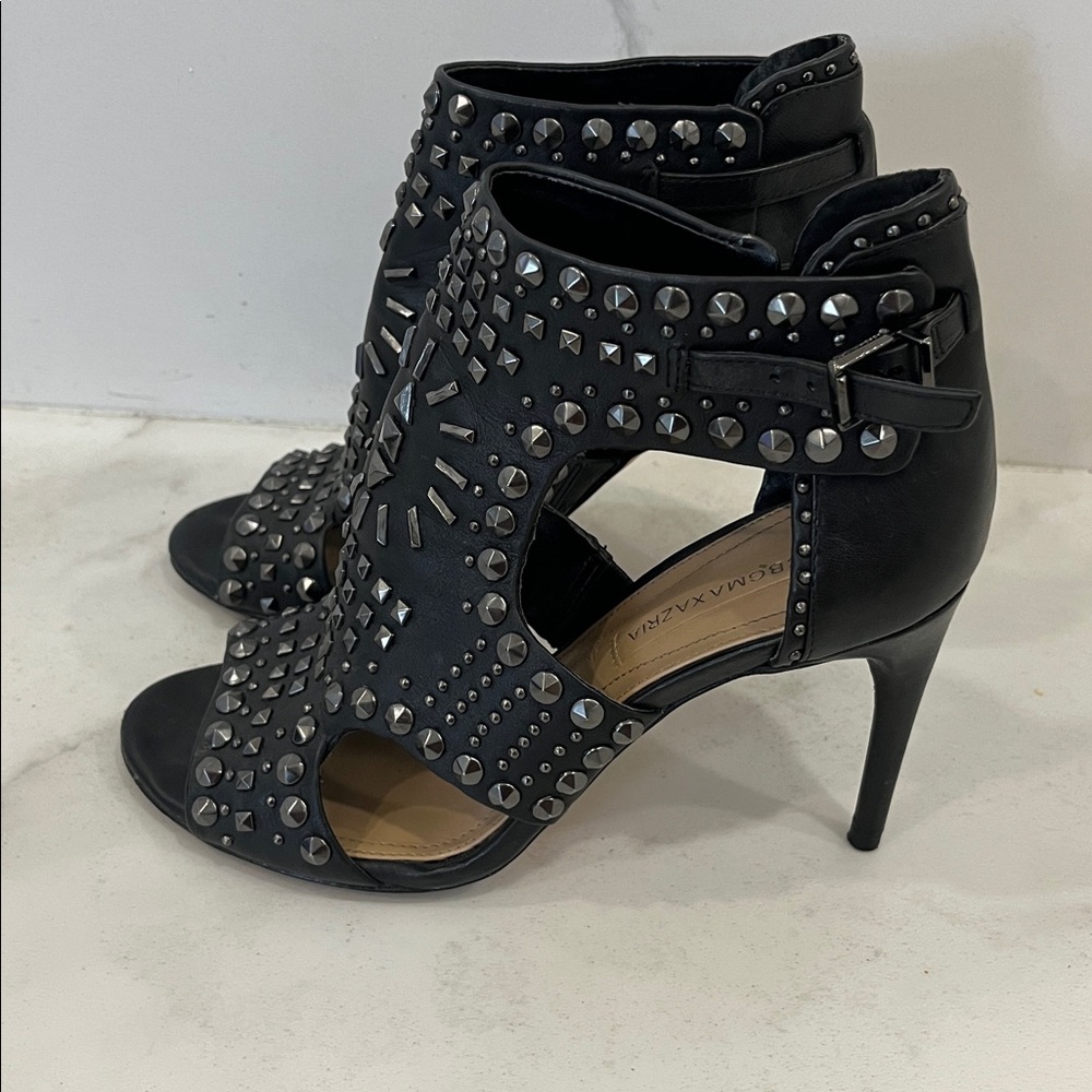 BCBGMaxAzria Black Studded Heels